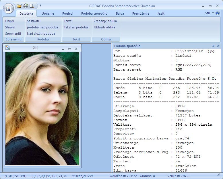 Image Editor and Converter Pro in Slovenian
