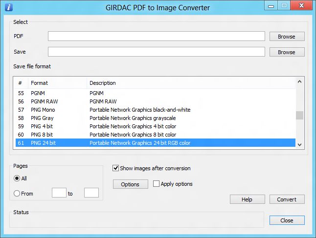 Windows 8 PDF to Image Converter full