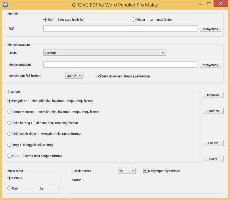 PDF to Word Converter Pro in Malay
