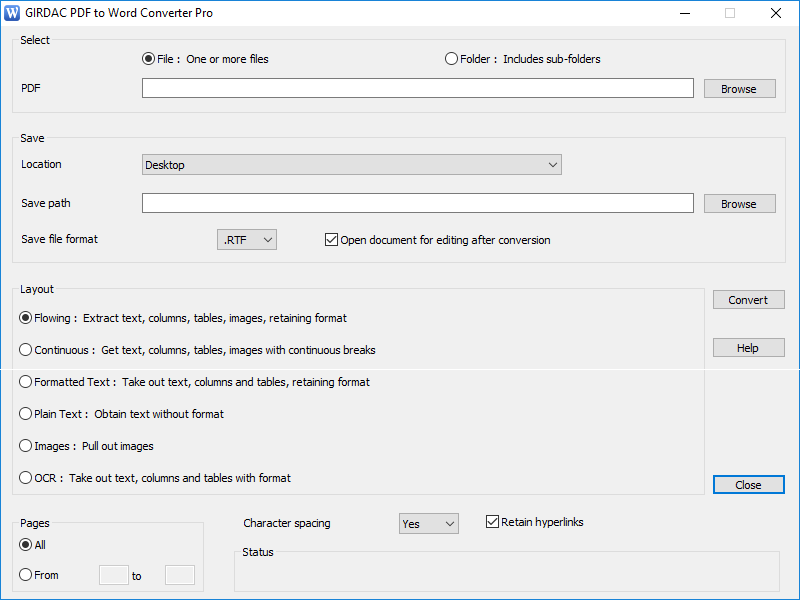 PDF to Word Converter Pro 20.2.2.3