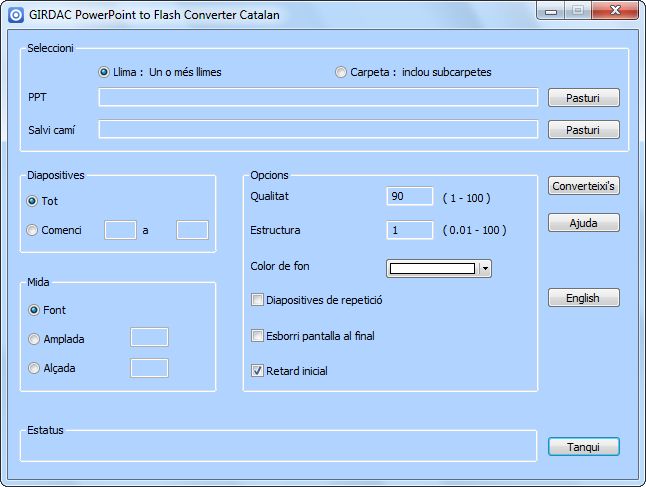 PowerPoint to Flash Converter in Catalan