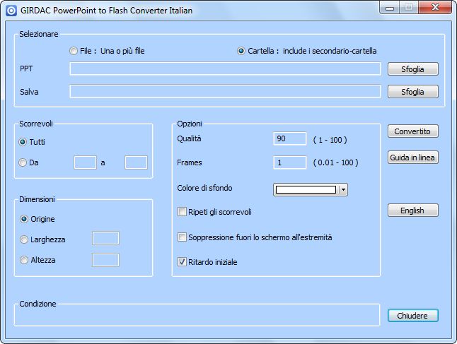 PowerPoint to Flash Converter in Italian