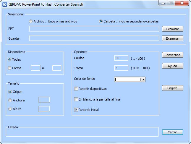 PowerPoint to Flash Converter in Spanish