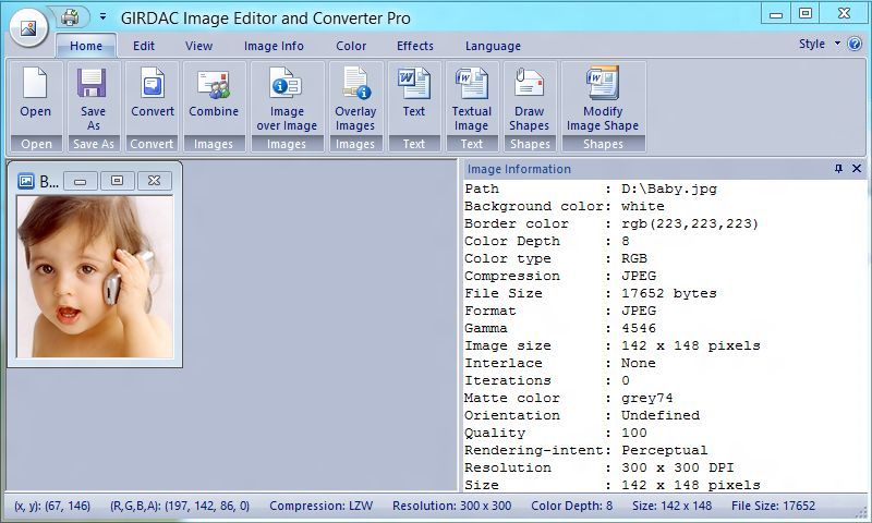 Image Editor and Converter Pro in Windows-10-Aqua style