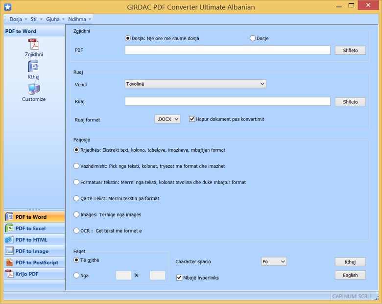 PDF Converter in Albanian