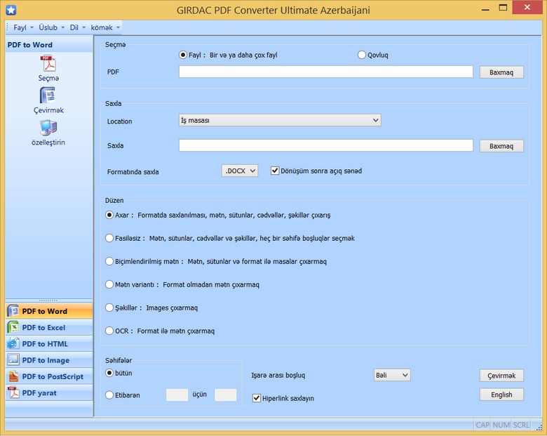 PDF Converter in Azerbaijani
