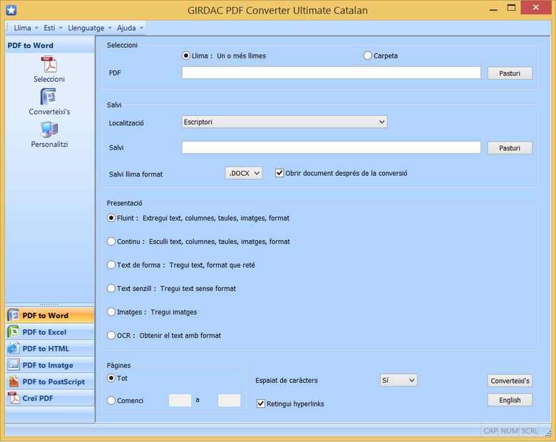 PDF Converter in Catalan