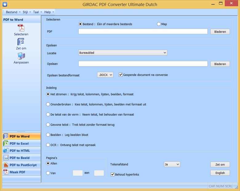 PDF Converter in Dutch