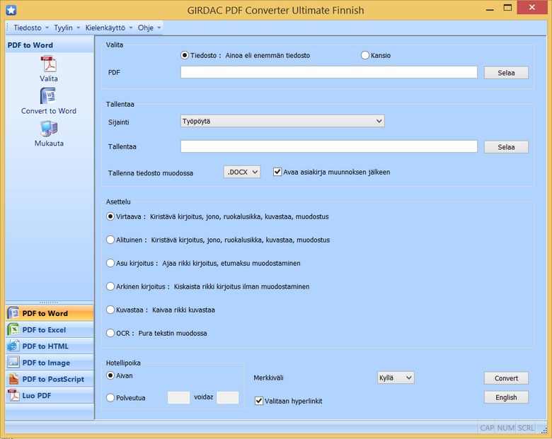 PDF Converter in Finnish