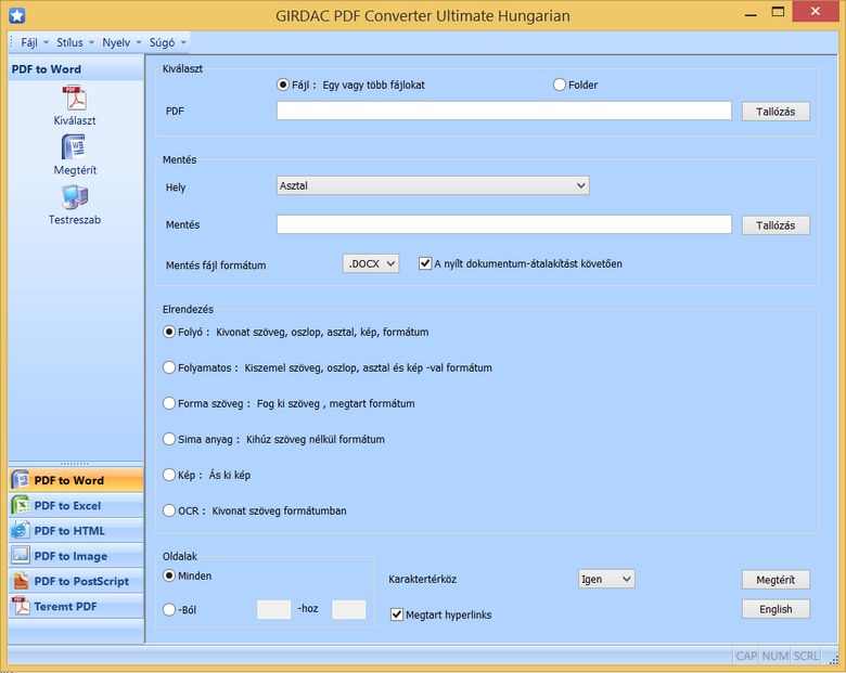 PDF Converter in Hungarian
