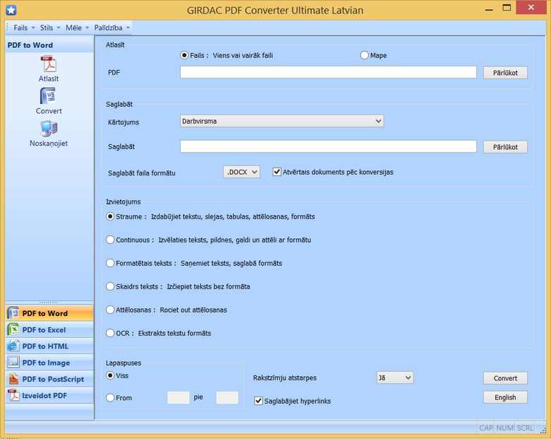 PDF Converter in Latvian