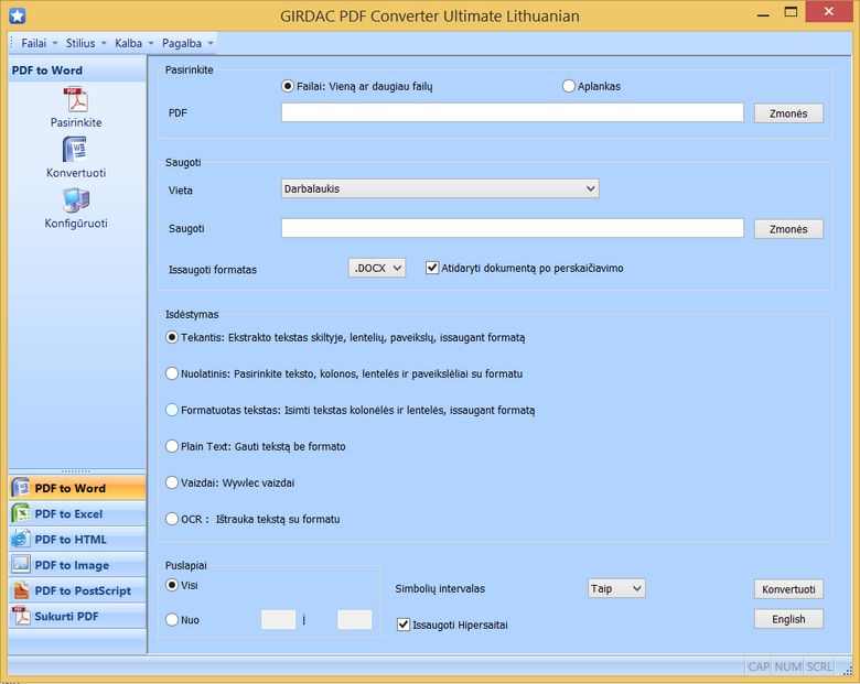 PDF Converter in Lithuanian
