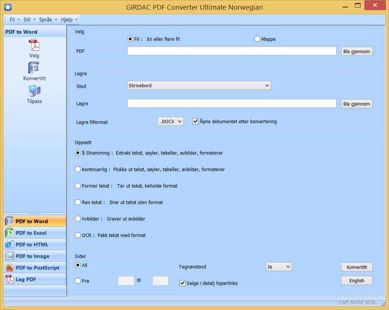 PDF Converter in Norwegian