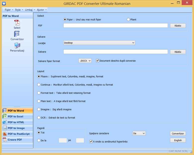 PDF Converter in Romanian