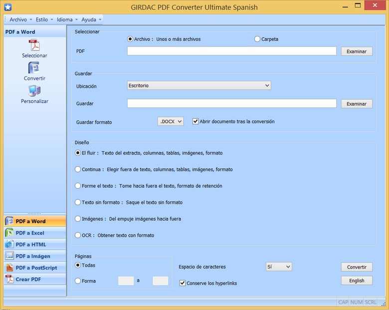 PDF Converter in Spanish