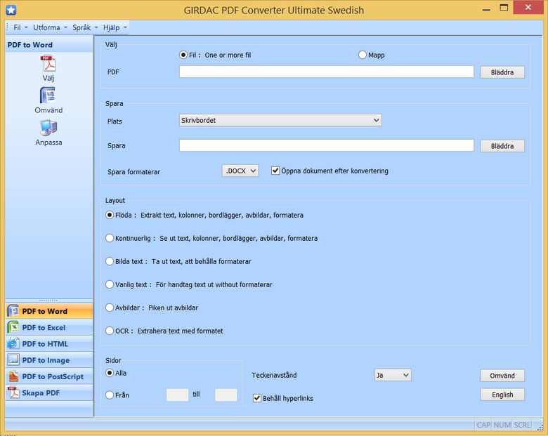 PDF Converter in Swedish
