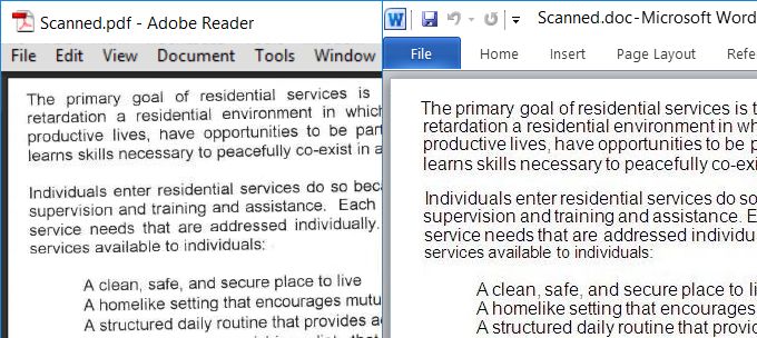 PDF to Word Converter Pro OCR layout